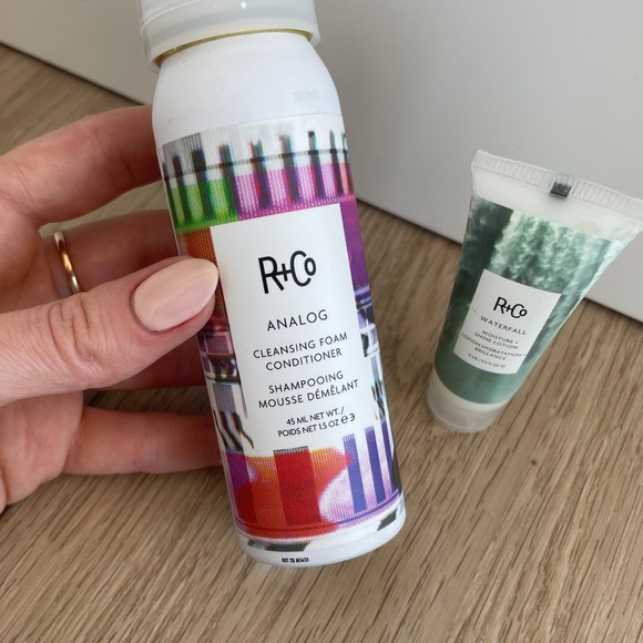 R+Co [ 2 ] Mini Set Analog Cleansing Foam Conditioner & Waterfall Shine Lotion - Picture 2 of 6
